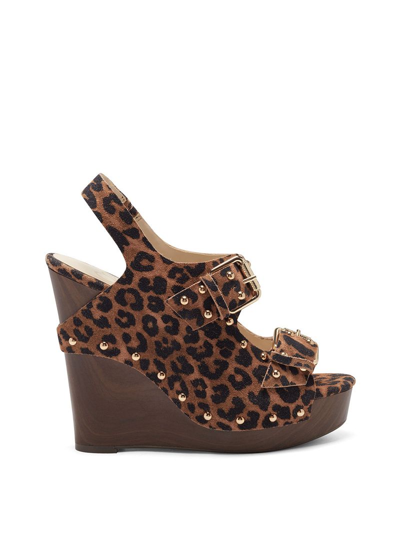 Women's Jessica Simpson Tym Platform Shoes Beige Leopard | EMIUH-8126