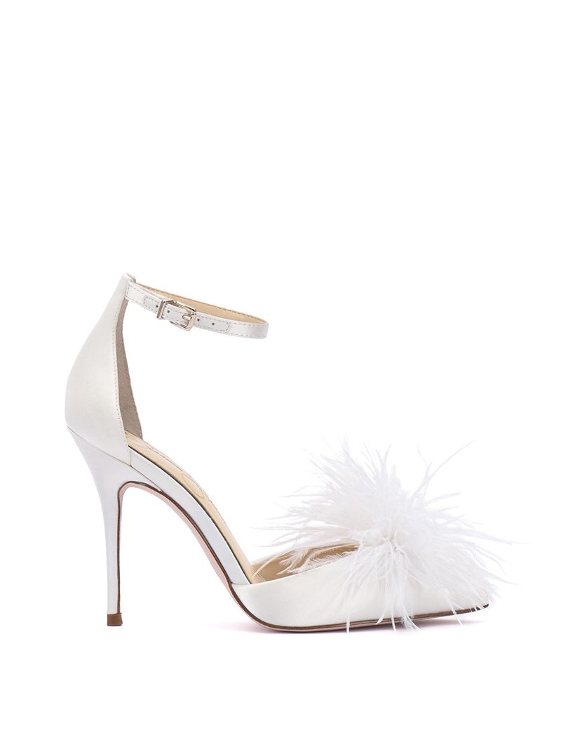 Women's Jessica Simpson Wolistie Pumps White | PESFB-2597