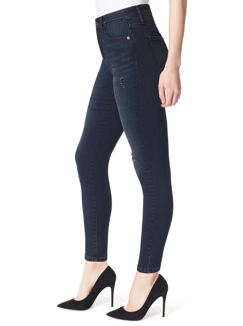 Women's Jessica Simpson Adored Ankle Sk Jeans Black | IQOEZ-3042