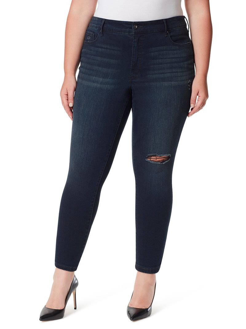 Women's Jessica Simpson Adored Ankle Sk Jeans Black | IQOEZ-3042