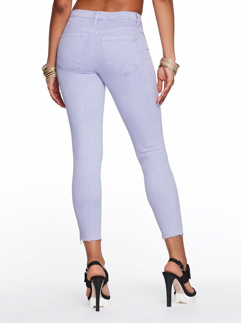 Women's Jessica Simpson Adored High Rise Ankle Sk Jeans Purple | CMELJ-2901