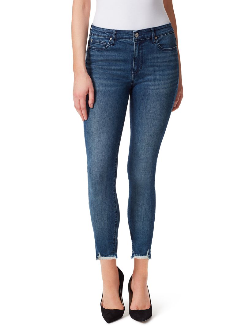 Women\'s Jessica Simpson Adored High Rise Sk Jeans Blue | NTAED-4823