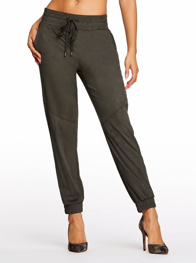 Women\'s Jessica Simpson Aida Soft Jogger Bottoms Brown | XFMLV-1042