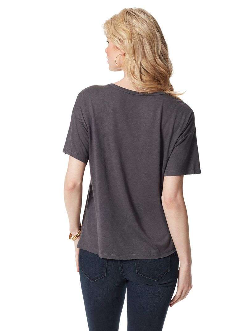 Women's Jessica Simpson Aitana T Shirts Grey | HKXOA-7326