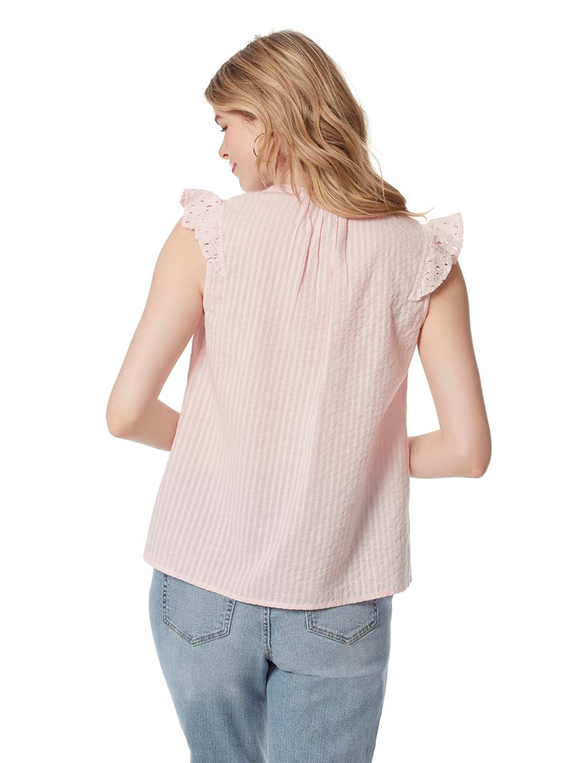 Women's Jessica Simpson Alisha Tops Pink | TDFNB-9415