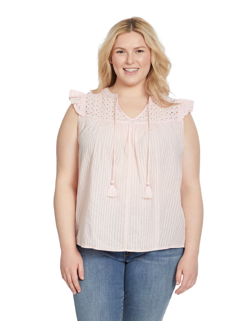 Women's Jessica Simpson Alisha Tops Pink | TDFNB-9415