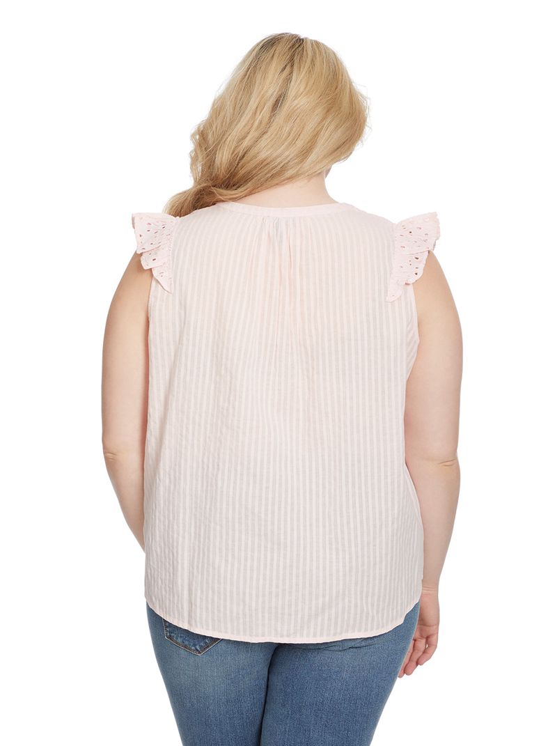 Women's Jessica Simpson Alisha Tops Pink | TDFNB-9415