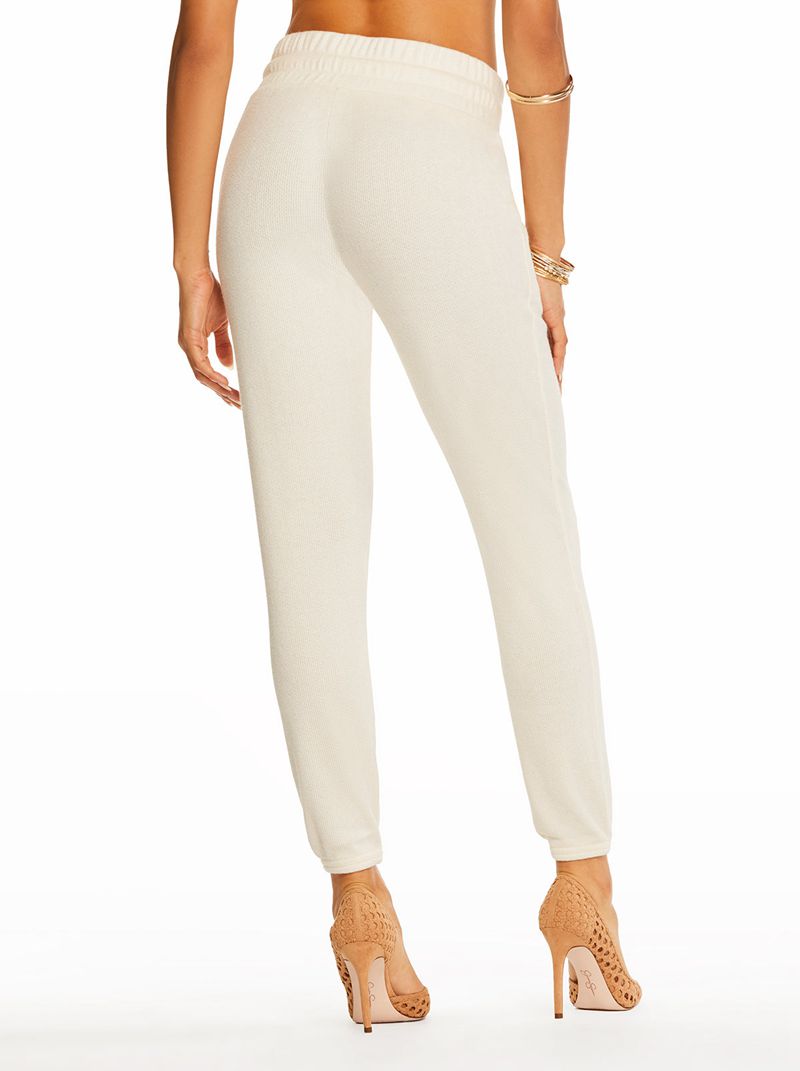 Women's Jessica Simpson Anabella Jogger Loungewear White | TAQMU-0746