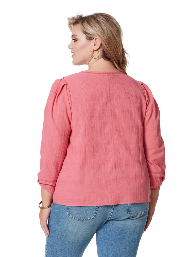 Women's Jessica Simpson Ariel Blouse Tops Rose | MIPAJ-6974