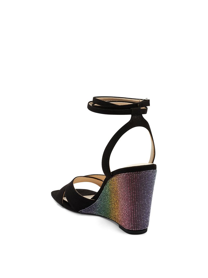 Women's Jessica Simpson Arlisa Sandals Black Multicolor | TOXUY-0514