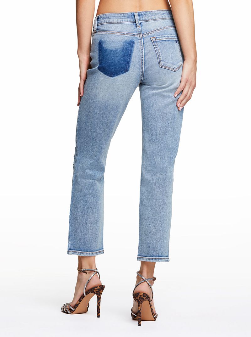 Women's Jessica Simpson Arrow Straight Ankle Jeans Blue | FDNVZ-2135