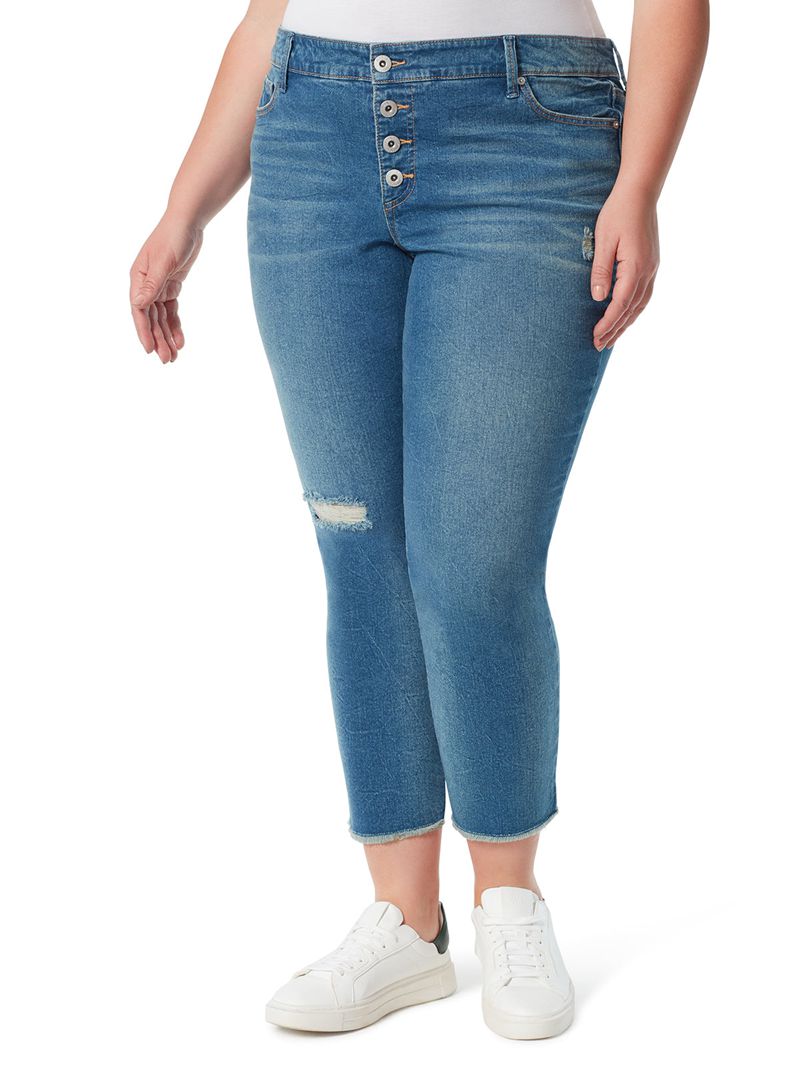 Women's Jessica Simpson Arrow Straight Ankle Jeans Blue | KTVRI-6248