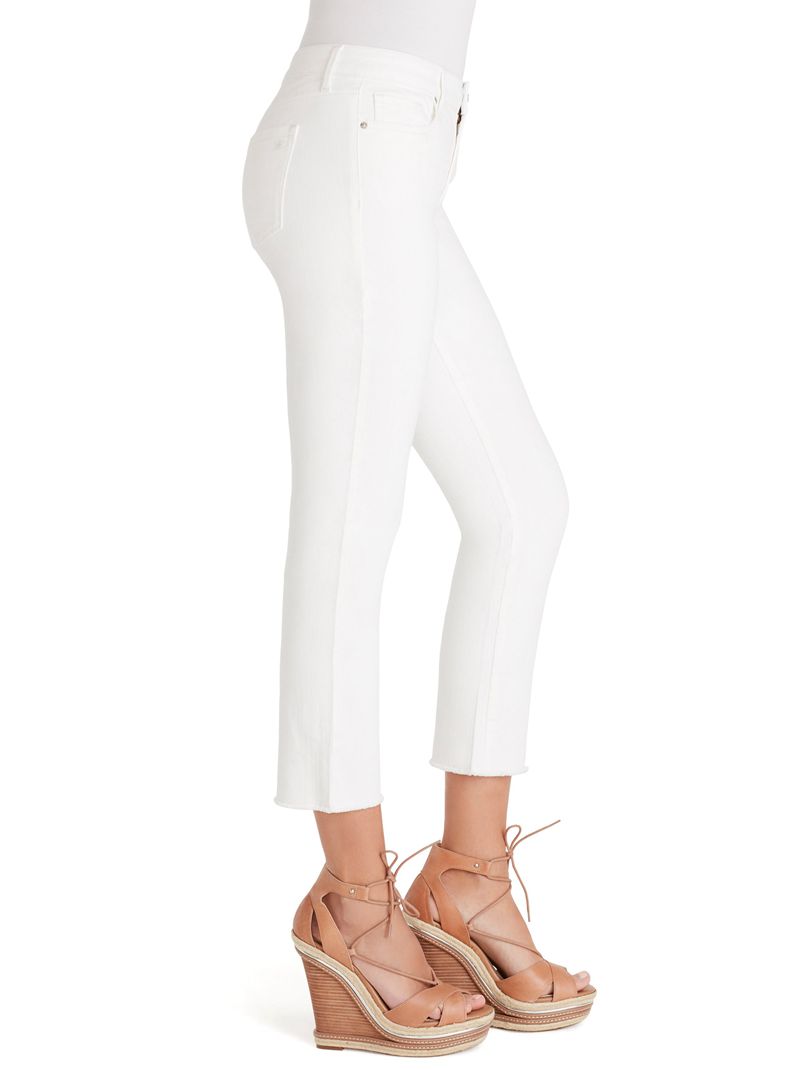 Women's Jessica Simpson Arrow Straight Ankle Bottoms White | YDPZO-2658