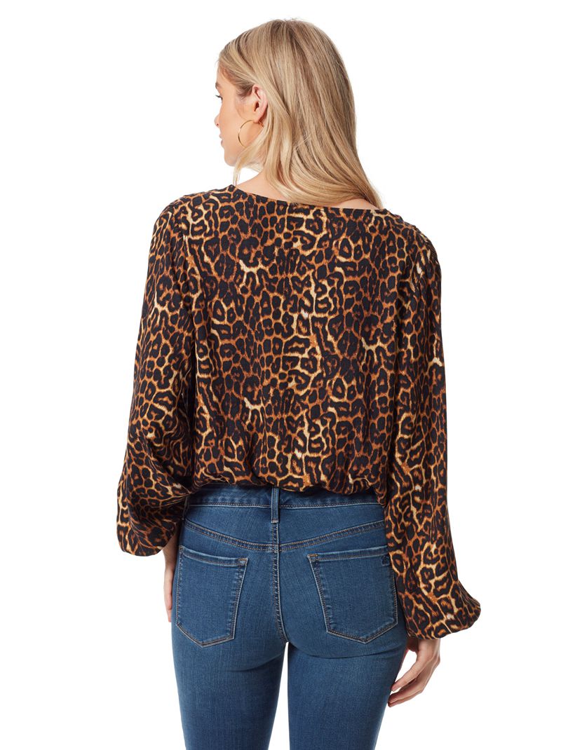 Women's Jessica Simpson Arya Tops Leopard | RWYBA-8013