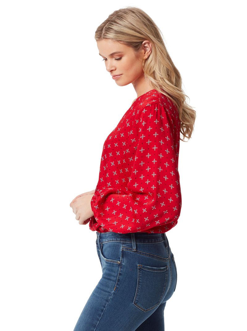 Women's Jessica Simpson Arya Tops Red | ETSIU-1348