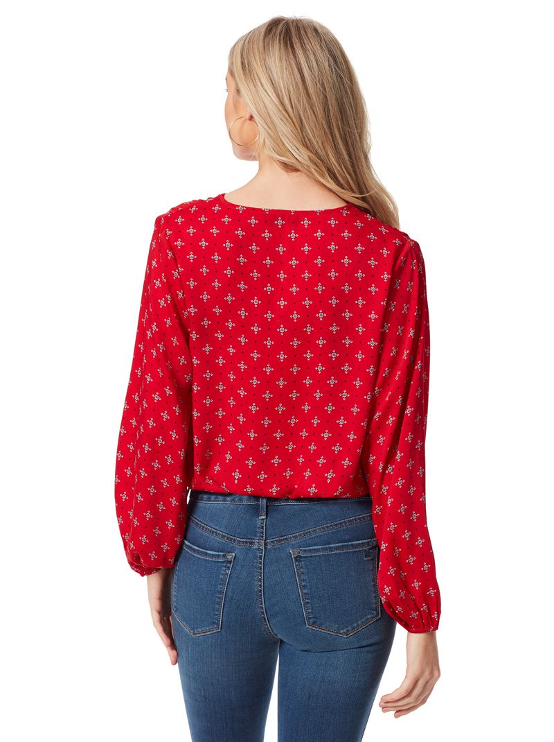 Women's Jessica Simpson Arya Tops Red | ETSIU-1348