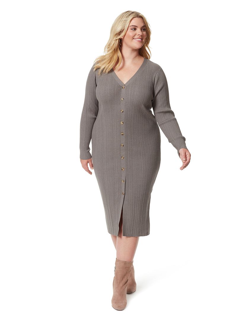 Women's Jessica Simpson Austyn Dress Grey | ZTKBM-0214