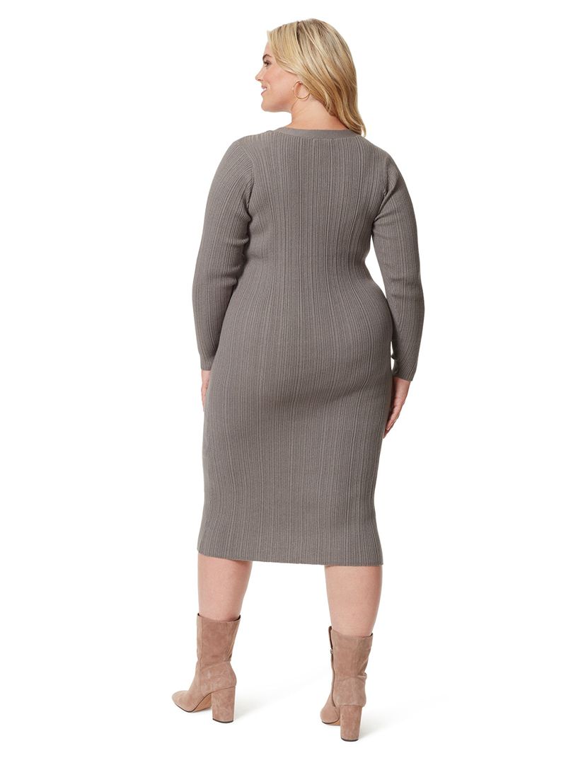 Women's Jessica Simpson Austyn Dress Grey | ZTKBM-0214