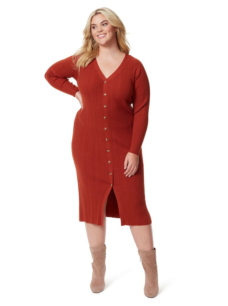 Women's Jessica Simpson Austyn Dress Red | OQBCN-3896