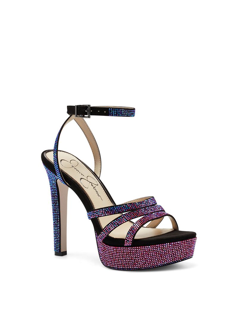 Women's Jessica Simpson Bal Platform Shoes Purple | NUIWT-8905