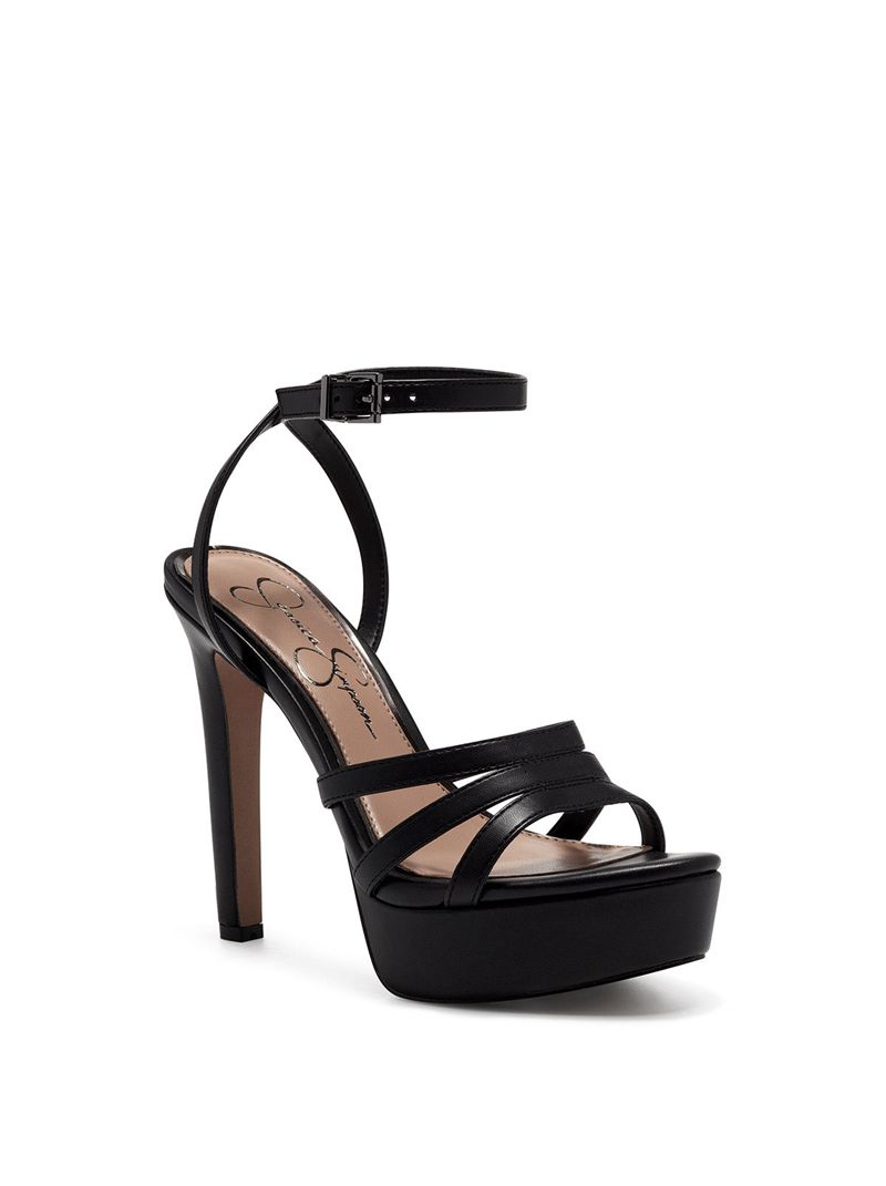 Women's Jessica Simpson Bal Platform Shoes Black | UFMQE-6974