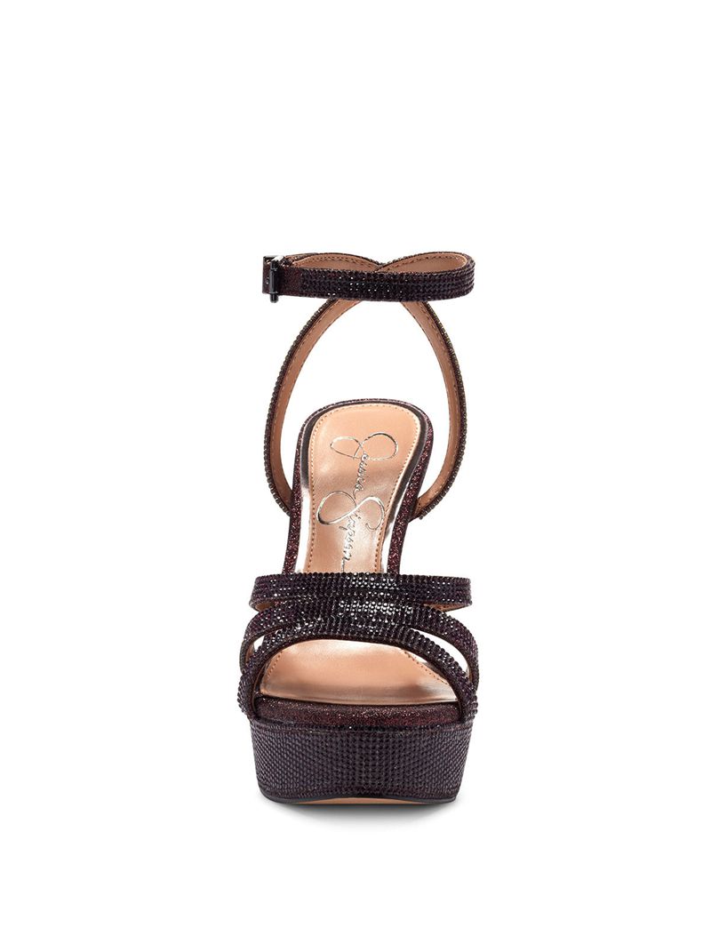 Women's Jessica Simpson Bal Sandals Black | BAOCI-6120