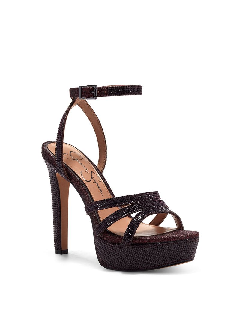 Women's Jessica Simpson Bal Sandals Black | BAOCI-6120