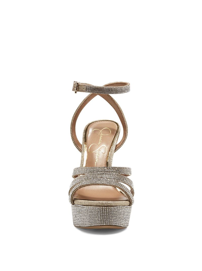 Women's Jessica Simpson Bal Sandals Silver | GCPSL-3701