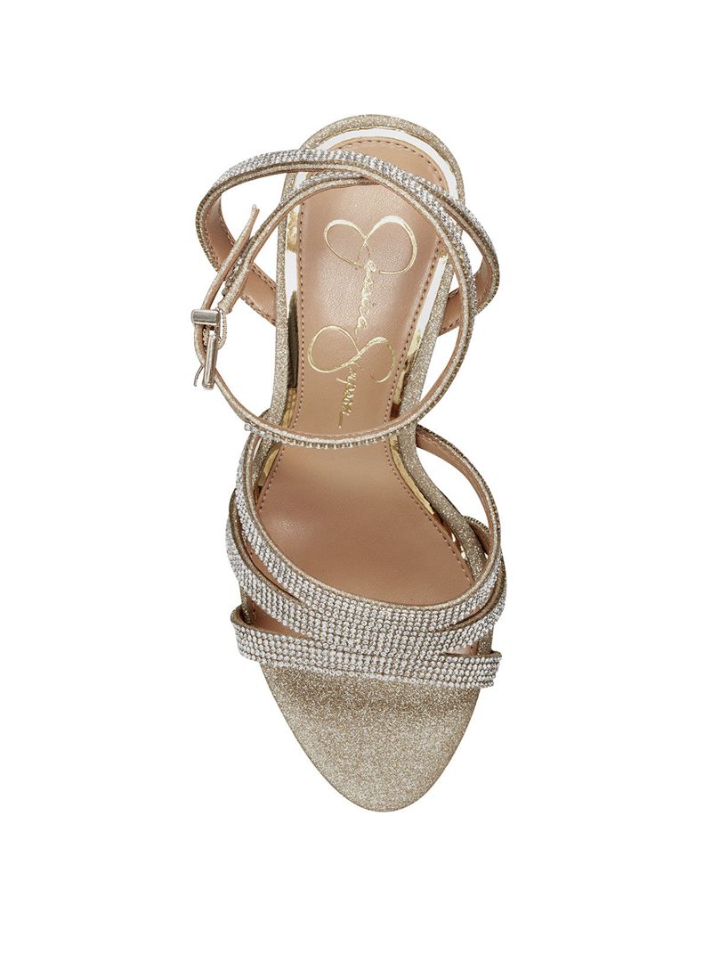 Women's Jessica Simpson Bal Sandals Silver | GCPSL-3701