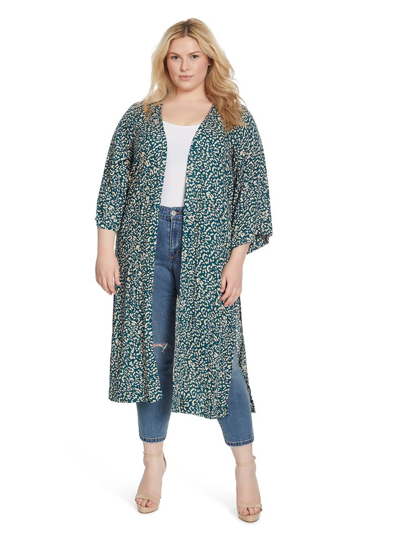 Women's Jessica Simpson Blakely Duster Tops Deep Turquoise | XGJFS-5268