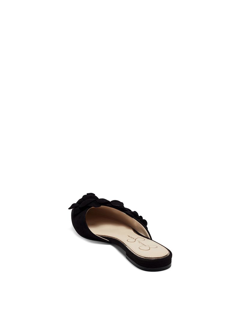 Women's Jessica Simpson Cymia Flat Shoes Black | MTFQU-9810