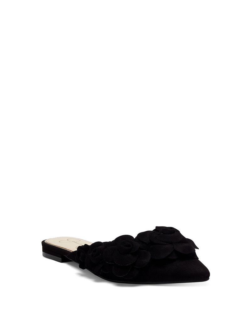 Women's Jessica Simpson Cymia Flat Shoes Black | MTFQU-9810