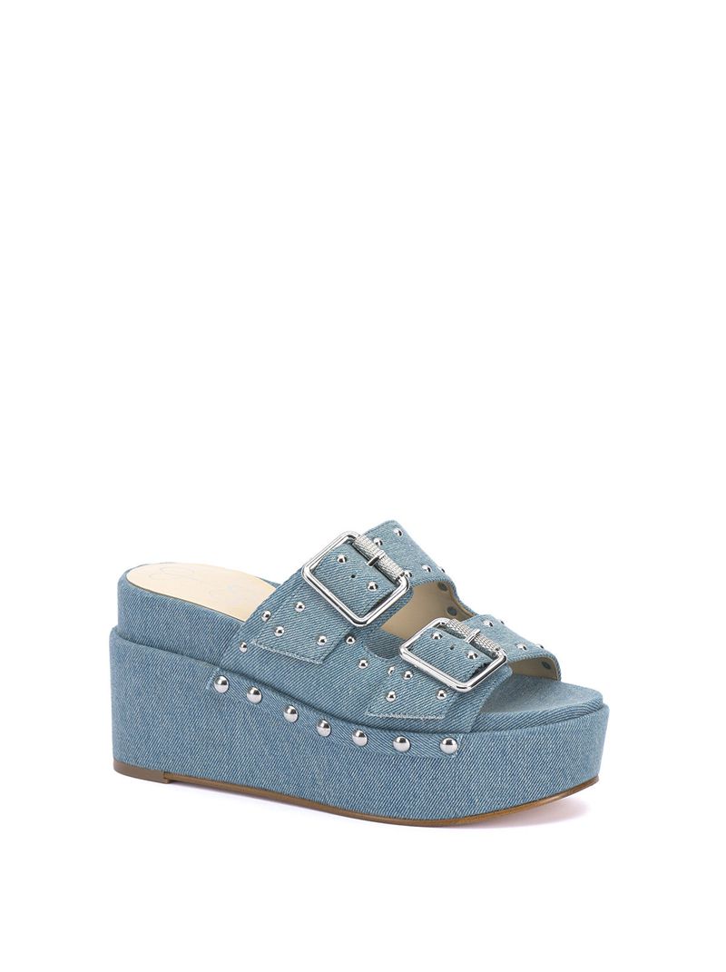 Women's Jessica Simpson Cyriss Platform Shoes Wash Blue | HEZMP-0467