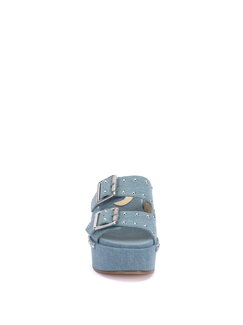 Women's Jessica Simpson Cyriss Slides Wash Blue | RIYGF-8149