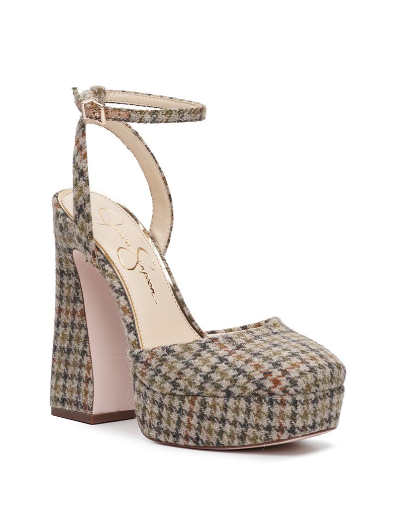 Women's Jessica Simpson Deirae Platform Shoes Multicolor | KDPWJ-8412