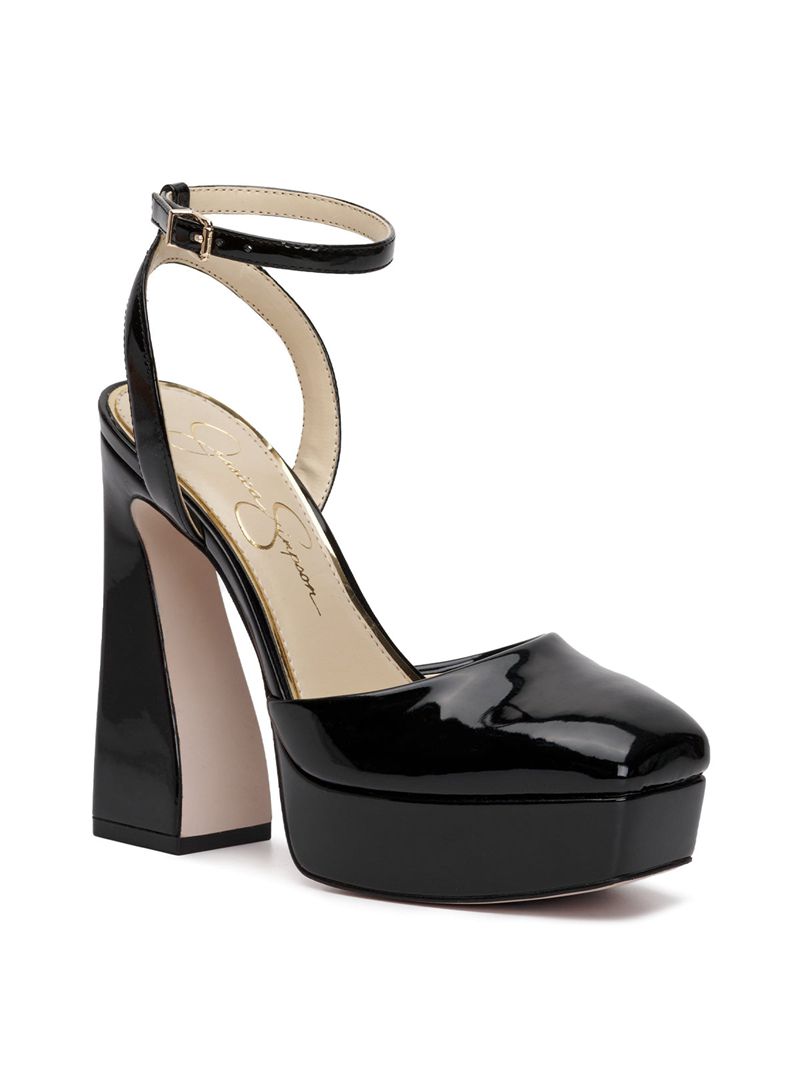 Women's Jessica Simpson Deirae Platform Shoes Black | MSGOF-4362