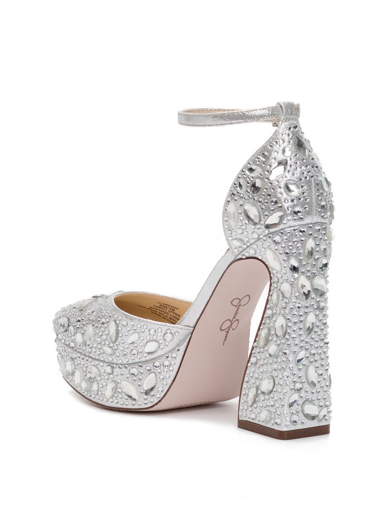 Women's Jessica Simpson Dreama Platform Shoes White | ALQIK-9436