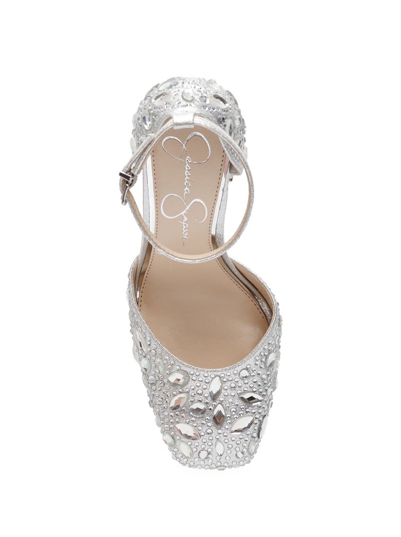 Women's Jessica Simpson Dreama Platform Shoes White | ALQIK-9436