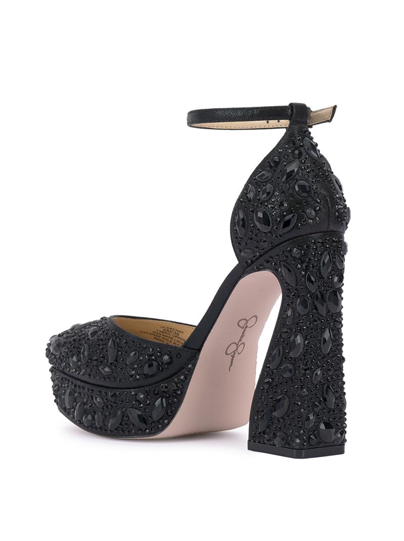 Women's Jessica Simpson Dreama Platform Shoes Black | GPSJC-5076