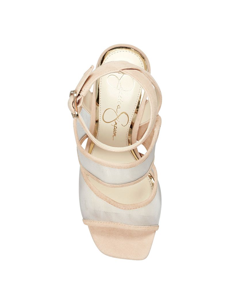 Women's Jessica Simpson Drixi Platform Shoes Beige | OSMAL-3862