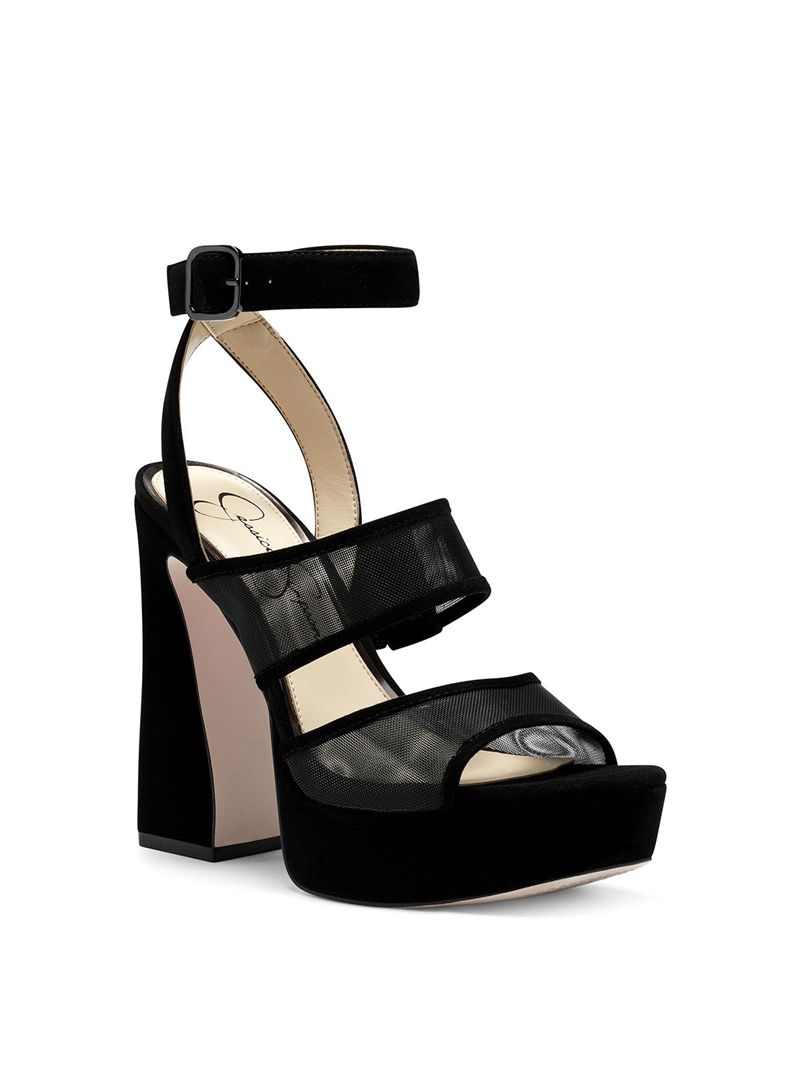 Women's Jessica Simpson Drixi Sandals Black | UFLNO-5187