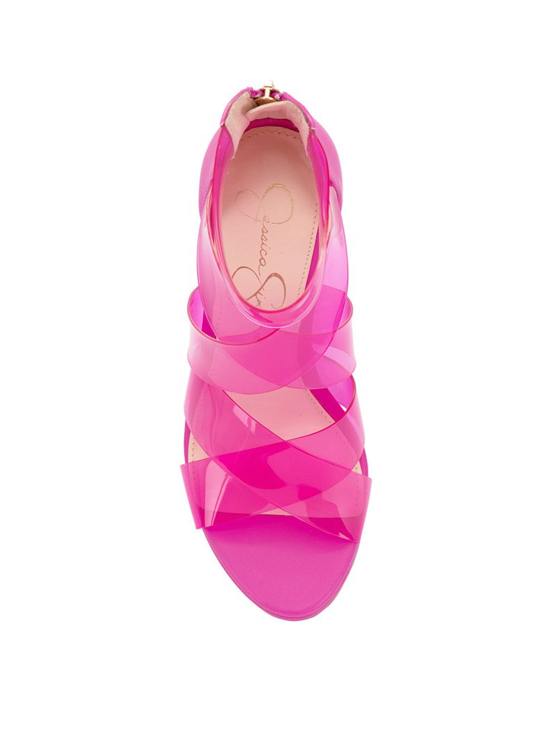 Women's Jessica Simpson Dysti Sandals Pink | RJWNP-7928