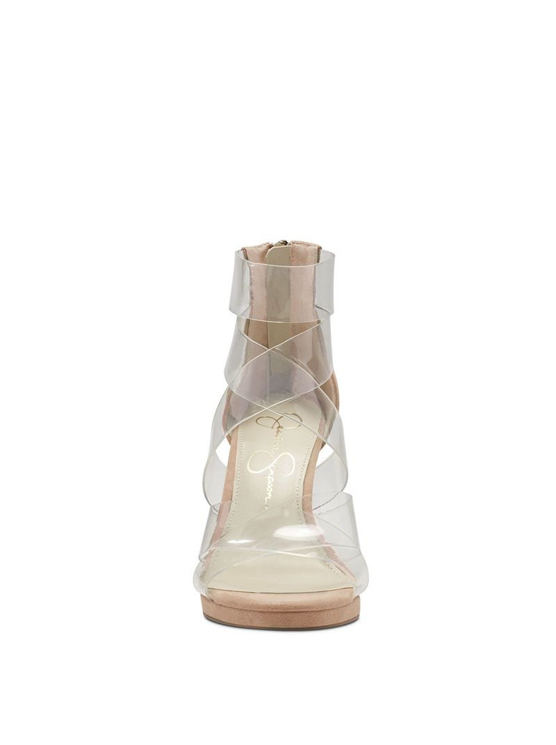 Women's Jessica Simpson Dysti Sandals Transparent | NMCGK-7841