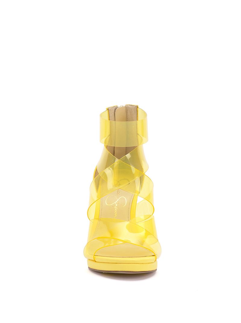 Women's Jessica Simpson Dysti Sandals Yellow | SOLHK-4180