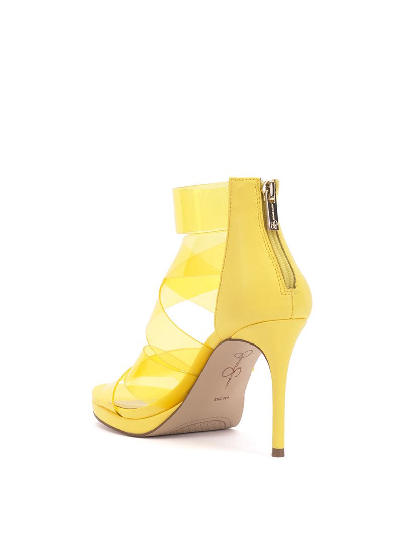 Women's Jessica Simpson Dysti Sandals Yellow | SOLHK-4180