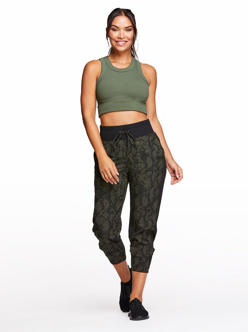 Women's Jessica Simpson Ella Woven Jogger Bottoms Snake | ELBYO-0634