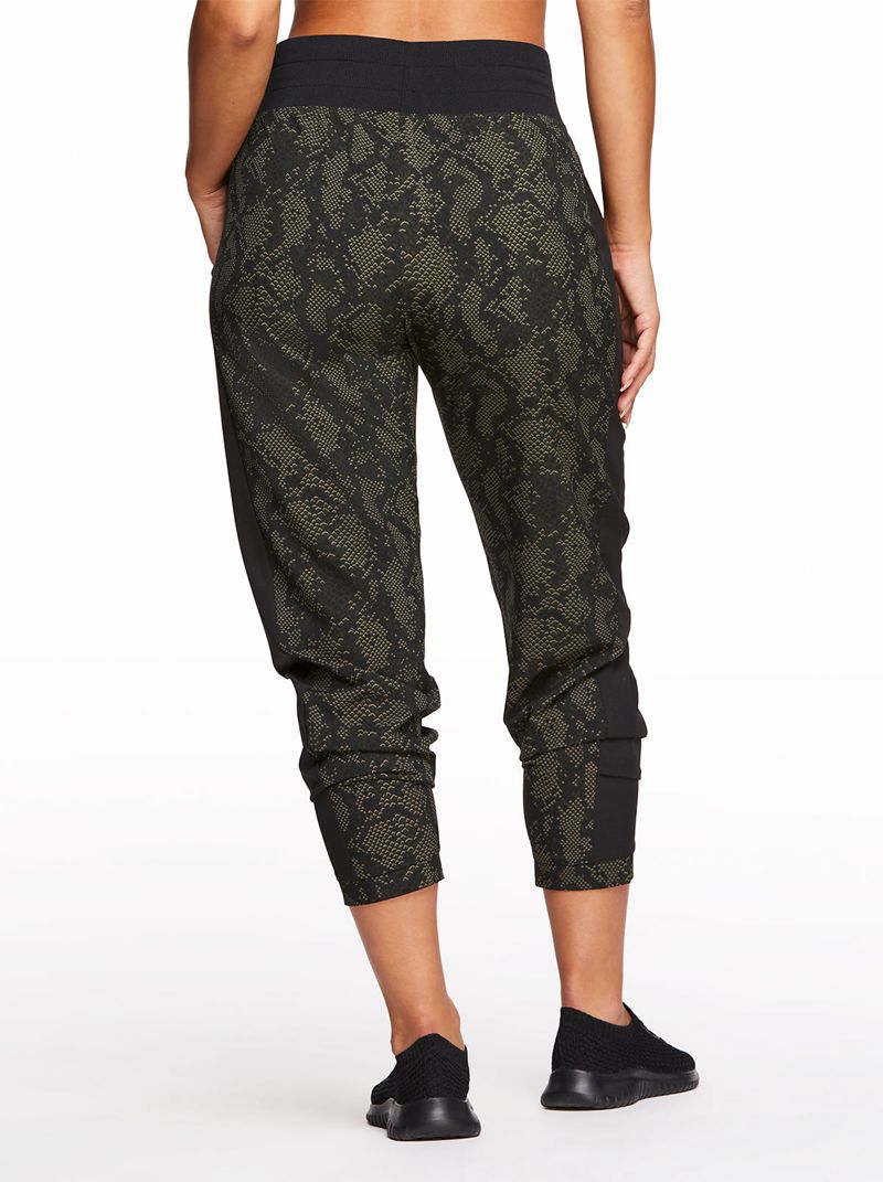 Women's Jessica Simpson Ella Woven Jogger Bottoms Snake | ELBYO-0634