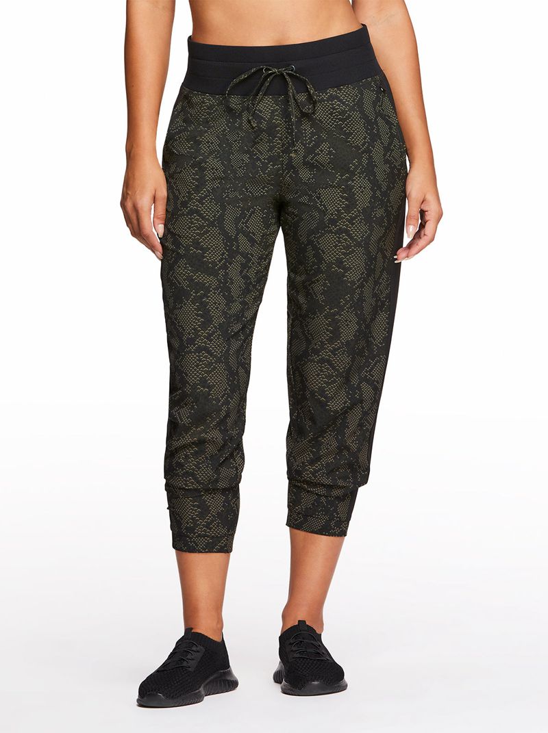 Women\'s Jessica Simpson Ella Woven Jogger Bottoms Snake | ELBYO-0634