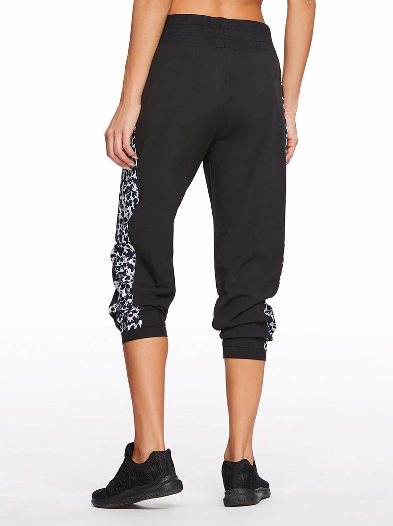 Women's Jessica Simpson Ella Woven Jogger Loungewear Black | GNLHD-6035