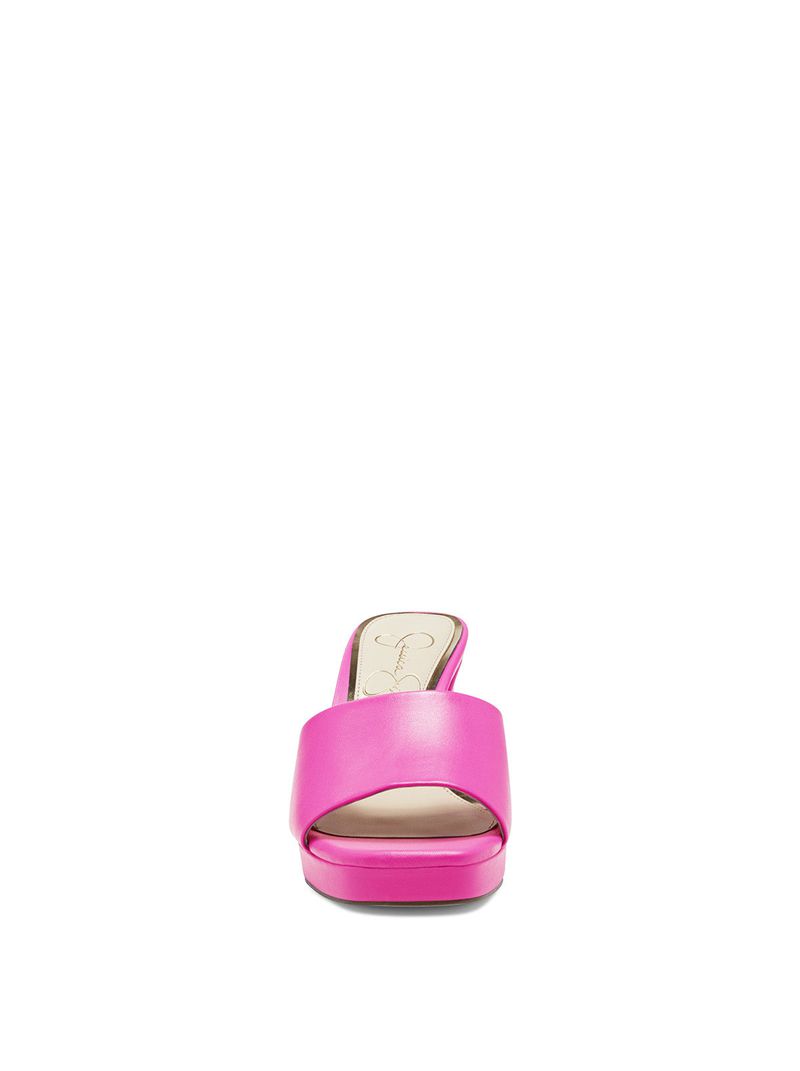 Women's Jessica Simpson Elyzza Slides Pink | KTVQX-2315